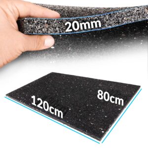Gummimatte Schutzmatte Antirutschmatte Noppenmatte Bodenbelag Schwarz 3mm  ANRO