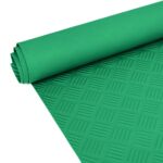 Gummimatten Meterware TPE Grün Riffelblechoptik geruchsarm Gummiläufer Stärke: 3mm -100 cm Breit Rollenware
