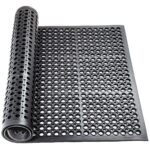 Ringgummimatte Gummiringmatte Gummimatte Fußabtreter Schwarz mit Gummirand 90x150cm