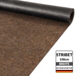 Teppich Läufer Sauberlaufmatte Schmutzfangläufer Läufer Flur Meterware Stibet Breite 100cm Dunkelbraun