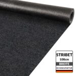 Teppich Läufer Sauberlaufmatte Schmutzfangläufer Läufer Flur Meterware Stibet Breite 100cm Schwarz