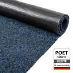 Teppich läufer Sauberlaufmatte Schmutzfangläufer Läufer Flur Meterware Poet Breite 100cm Blau