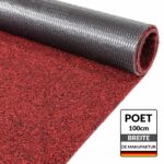 Teppich läufer Sauberlaufmatte Schmutzfangläufer Läufer Flur Meterware Poet Breite 100cm Rot