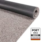Teppich läufer Sauberlaufmatte Schmutzfangläufer Läufer Flur Poet Beige Breite 160cm Meterware