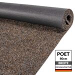 Teppich läufer Sauberlaufmatte Schmutzfangläufer Läufer Flur Poet Braun Breite 80cm Meterware