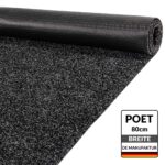 Teppich läufer Sauberlaufmatte Schmutzfangläufer Läufer Flur Poet Schwarz Breite 80cm Meterware