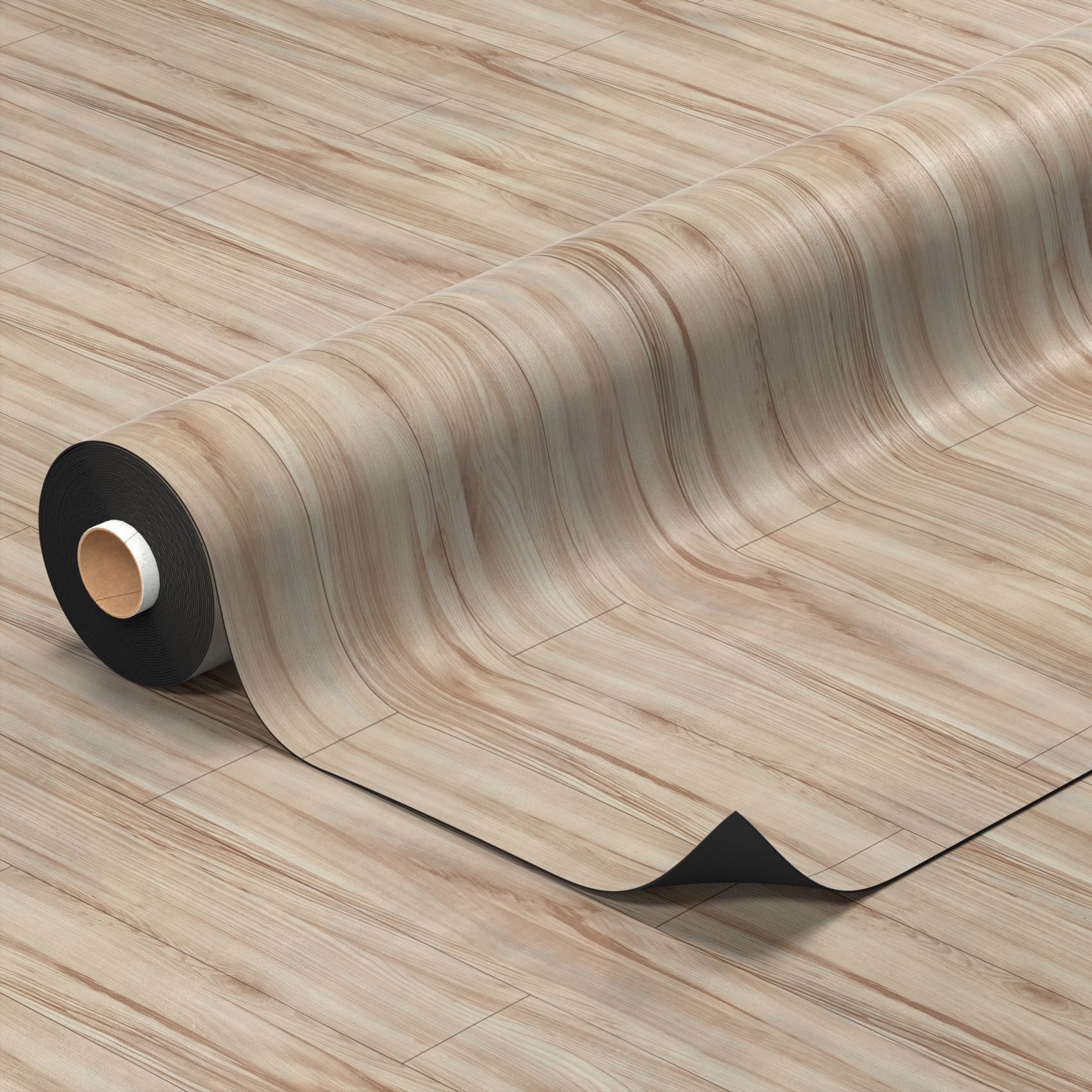 PVC Bodenbelag Vinylboden Meterware PVC Boden Holz Beige Breite 140cm 100 x 140 cm