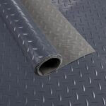 PVC Bodenbelag Dionis 1,5mm Tränenblech Anthrazit 100x90cm