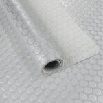 PVC Bodenbelag Dionis 1,5mm Noppen Silber 100x90cm